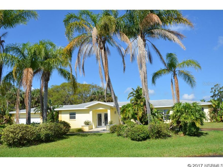 "PRE_FORECLOSURE" - Short Sale contracts subject to 3rd Party Approval. This sprawling river view home with deeded boat ramp and ICW/river access is calling you HOME. Boasting 4 spacious bedrooms, 3 beautiful baths and a fabulous flowing floor plan, this lovely home is loaded with space, character, and opportunity for future expansion or to add your personal design stamp. Spend weekends exploring the river and its banks just steps from your front door. Then transform your days best catch into a mouthwatering meal in the spacious kitchen loaded with white cabinetry and great counter space. Better yet, plan a party because this great homes fabulous open plan featuring a super spacious dining room and lovably large living room is perfect for entertaining. At night, rest easy in the spacious bedrooms, and appreciate the nicely-equipped baths. This inviting home also boasts loads of wonderful windows. And character is everywhere with unique glass block features, etched glass windows, and fabulous French doors. Enjoy beautiful tile through the main living areas, newer carpet in the bedrooms, and a large yard with sprinkler irrigated lush tropical landscaping. Best of all, theres ample space for your vehicles and boat w/ a great circular drive for guests, plus an owners drive leading to the homes spacious 2-car garage. And the opportunities to improve this home and add more value abound with a complete set of engineered plans available for a second story master suite with sitting room, bath and river viewing deck, should you ever want to expand. ;Water: City