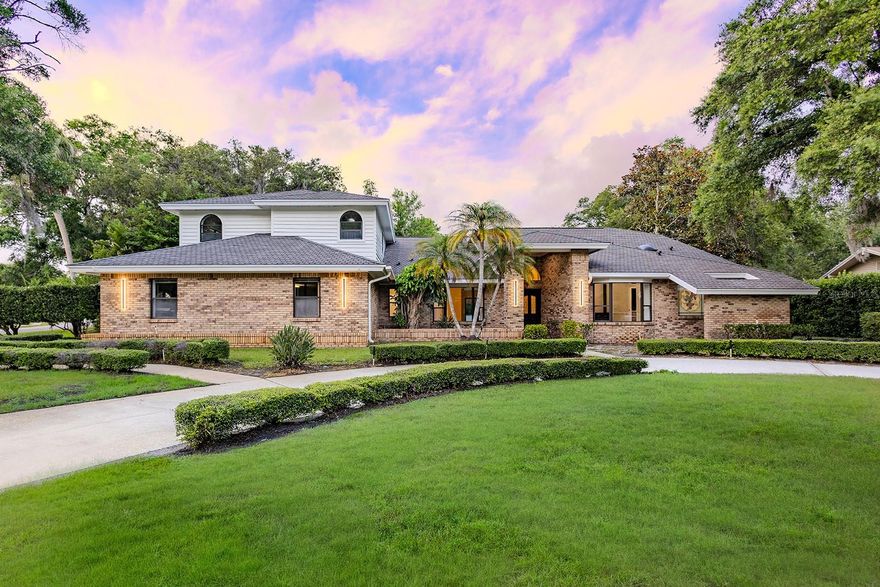 Welcome to luxury living in the highly sought-after Cypress Run Golf Community — an exclusive private, gated golf course designed by Larry Packard in the heart of Pinellas County. Cypress Run is an active community that offers tennis, pickleball, golf, and a restaurant and bar. Situated on the largest lot in the neighborhood, this exceptional move in ready 4-bedroom, 5-bathroom custom estate offers over 4,300 square feet (total sq.ft of 6165)of beautifully updated living space on a private 1.26-acre corner lot with breathtaking golf course, pond, and preserve views.

Designed for both comfort and entertaining, this home features soaring vaulted ceilings, a spacious great room, large den, and an open eat-in kitchen. The completely renovated kitchen showcases brand-new soft close cabinetry, designer quartz countertops, double ovens, and a full new appliance package, while all bathrooms have been tastefully remodeled with modern finishes. Luxury vinyl flooring flows throughout the home, complemented by fresh interior and exterior paint and beautiful designer lighting.

Each bedroom offers generous space and walk-in closets, providing comfort and privacy for family and guests alike. Step outside to your expansive screened-in pool area featuring an outdoor kitchen and full outdoor bath — the perfect setting for entertaining or enjoying peaceful evenings surrounded by nature and panoramic views.

With its rare oversized homesite, premium golf course location, extensive renovations, and resort-style amenities, this move-in-ready estate is a unique opportunity to own one of the finest properties in Cypress Run and Pinellas County.