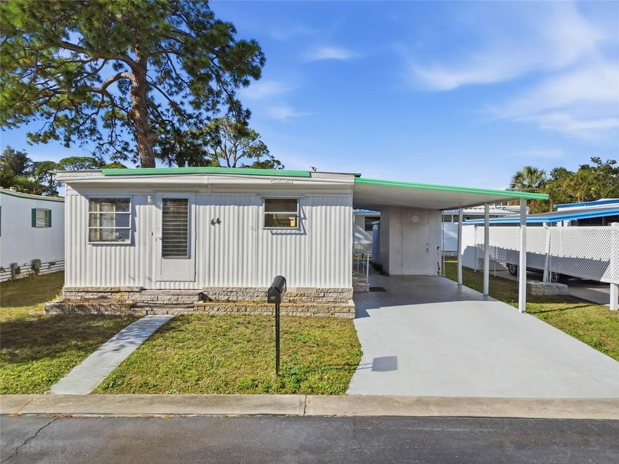 Welcome to this charming 2-bedroom, 1.5-bath mobile home located in a peaceful and well-maintained 55+ community. The lot fee of $195 includes water, sewer, trash and lawn maintenance. This home offers comfortable senior living with a small and affordable lot fee. Situated in an amazing, quiet community where pride of ownership is evident throughout. The layout is functional and cozy, perfect for relaxed, low-maintenance living. Conveniently located in Saint Petersburg with close proximity to grocery stores and everyday essentials. Enjoy easy access to nearby beaches, making it ideal for enjoying Florida’s coastal lifestyle. Cash only purchase, buyer must be 55 years or older to qualify. Schedule your showing today!