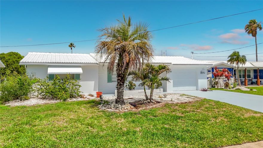 Imagine waking each morning to shimmering water views, the gentle sound of seabirds overhead, and the promise of another beautiful day on Florida's Gulf Coast. This charming waterfront home offers the lifestyle so many dream about but few ever find.

Perfectly situated on a wide saltwater canal with direct Gulf access, your next boating adventure begins right in your backyard. Cast off from your private floating dock and enjoy a leisurely seven-minute idle-speed cruise before reaching the open waters of the Gulf of Mexico. Whether your passion is fishing, island hopping, waterfront dining, or simply watching dolphins play in your wake, this home places it all within easy reach.

The home itself is bright, inviting, and move-in ready. Recently painted inside and out, it radiates pride of ownership and coastal charm. The updated kitchen provides a beautiful and functional space to prepare fresh-caught seafood, or enjoy a quiet breakfast while overlooking the water.

Step outside and discover where this property truly shines. Picture yourself sipping coffee as the sun rises over the canal, watching manatees glide past the dock and pelicans dive for their morning catch. Spend afternoons boating, kayaking, paddleboarding, or simply relaxing as the tropical breeze drifts across the water.

As evening arrives, nature puts on a spectacular show. The nearby wetlands attract an abundance of wildlife, creating a constantly changing waterfront panorama. Egrets, herons, osprey, dolphins, and manatees are frequent visitors. Then, as the day comes to a close, breathtaking sunsets paint the sky in brilliant shades of gold, orange, pink, and purple.

The floating dock and boat davits make it easy to keep your vessel ready for spontaneous sunset cruises and weekend adventures. Every day feels like a vacation when your backyard is your gateway to the Gulf.

This is more than a home—it's a waterfront lifestyle filled with sunshine, boating, wildlife, spectacular sunsets, and the peaceful rhythm of life on the water. Whether you're searching for a full-time residence, a seasonal retreat, or the perfect place to create lasting memories with family and friends, this special property offers an opportunity to embrace the very best of Florida living.

Just minutes from Hudson Beach and within easy driving distance of Fred Howard Park, Clearwater Beach, Honeymoon Island, Fort De Soto, shopping, dining, fishing, boating, cultural attractions, Tampa, and St. Petersburg, this location offers endless opportunities for recreation and enjoyment

Furniture is available separately, allowing you to move in even more easily and begin enjoying the waterfront lifestyle from day one. 

The davits are sold as is and the motors may need servicing. All dimensions are approximate. Home is sold "as is" for the convenience of the seller.

This excellent waterfront value is sure to sell quickly!