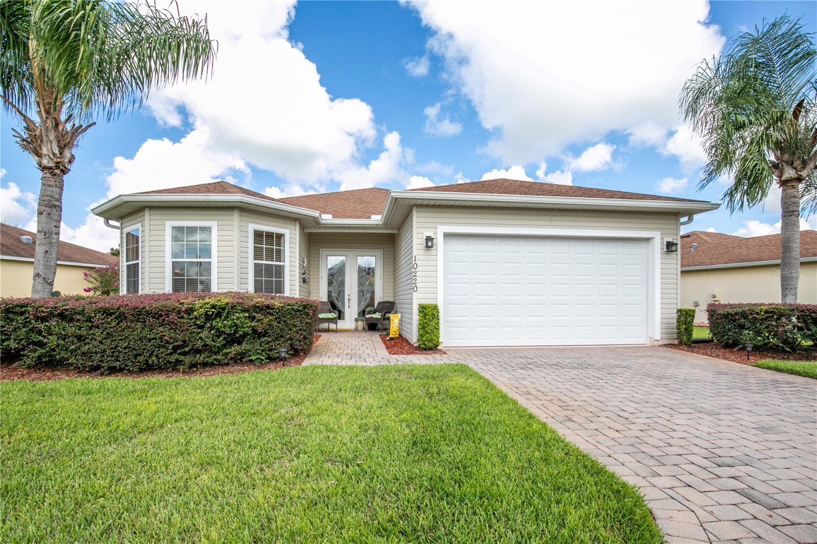 Welcome to Lakeside Landings, where this Designer Home is located in a friendly 55 & older section of a gated community. From the moment you arrive the paver driveway adds a touch of elegance and curb appeal that says come on in! Step inside to a thoughtfully designed floor plan featuring a spacious eat-in kitchen that's perfect for hosting friends or enjoying quiet dinners. The oversized lanai had a birdcage added offering plenty room for cocktail parties or just enjoying your morning coffee where the tall green fence offers total privacy. Living here is truly low-maintence with HOA taking care of lawn,pest control and even mulching. The community offers a two resort like pools, welcoming clubhouse, fitness, pickleball, tennis all awaits you! Please see attached features and benefits for more info.
