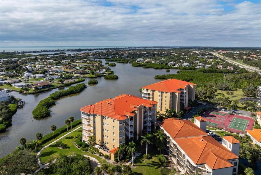 One or more photo(s) has been virtually staged. Waterfront Elegance at Blackburn Harbor! Experience the comfort of a home with the convenience of condo living in this spacious 3-bedroom, 3.5-bath plus den residence offering 3,771 sq. ft. of beautifully designed space and 10-foot tray ceilings throughout and a new roof.  Enjoy panoramic water views from the gourmet kitchen, featuring wood cabinetry, granite countertops, stainless steel appliances, a cook’s island, and a cozy dinette — perfect for morning coffee with a view.  All bedrooms are large with ensuite baths and walk in closets. 
Set within Blackburn Harbor, a gated and pet-friendly waterfront community on 11 scenic acres, across the street has walking and bike trails including the Legacy Trail that runs from Sarasota to Venice. Residents  can enjoy a lifestyle surrounded by nature and resort-style amenities with social gathering in the club house. It’s a boater’s paradise with protected deep-water dockage (up to 44 feet) complete with power, water, and no bridges to the Intracoastal Waterway.
Community highlights include kayak storage and launch, tennis and pickleball courts, a heated pool, fitness center, clubhouse, and a gazebo with grills. Outdoor enthusiasts will love the nature trails  across the street at Oscar Scherer State Park, abundant birdlife, dolphins, manatees, and kayaking adventures to Casey Key Tiki Bar & Restaurant.
Perfectly located between Sarasota and Venice, Blackburn Harbor offers the best of both worlds — just minutes from beaches, cultural attractions, parks, shopping, and dining.