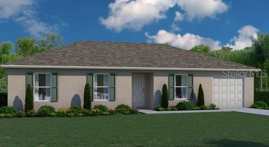 Under Construction. PALM MODEL! This modest yet charming residence offers three bedrooms, two full baths, an indoor laundry room, and a one-car garage. The contemporary kitchen design seamlessly overlooks the combined dining and great room area, creating a spacious and inviting atmosphere. Why rent when you can own? The “Palm” floorplan is the ideal choice for a starter home or for those seeking to right-size their living space. Embrace the opportunity to make this cozy and sweet home your own and embark on an exciting journey of homeownership.