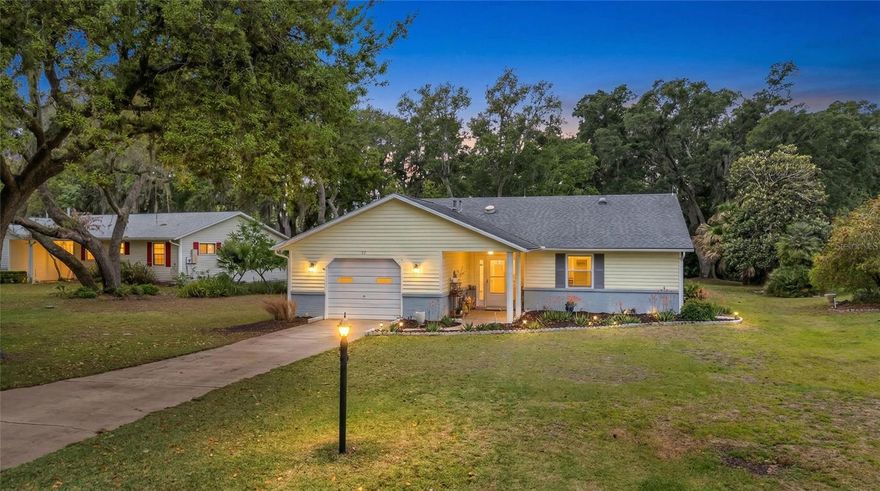Discover easy Florida living in this charming 2-bed, 2-bath home tucked on a quiet cul-de-sac in the highly loved 55+ Scottish Highlands community. With luxury vinyl flooring, cathedral ceilings, and an open, sunny layout, this home feels welcoming from the moment you step inside. Enjoy morning coffee or evening breezes from your enclosed rear porch overlooking the natural pond—a peaceful backdrop you’ll appreciate every day. The kitchen offers solid-surface 42" counters, solid wood cabinets, and a cozy eat-in space. The spacious primary suite includes a walk-in closet and private bath, while the guest bedroom and bath are perfect for visitors.  The 1 car oversized garage, updated appliances, and negotiable furnishings add convenience and value to this move in ready home. Scottish Highlands delivers resort-style amenities: indoor & outdoor pools, clubhouse, fitness center, tennis, pickleball, and golf-cart-friendly streets. HOA includes cable TV.  
Come see why this community is one of Lake County’s favorites—this home is ready for you.