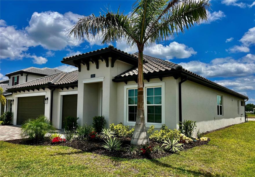 This newly built MI/Homes West Indies Crystal Model luxury home is located in Cassata Lakes. This rental is not furnished and is available for a minimum one year lease available July 1st.  This 4-bedroom, 3-bathroom home has a three car garage and its backyard sits on a water featured pond. It is just 3 miles from Nokomis Beach, and just 2 miles to the interstate and the brand new Venice/Sarasota Memorial Hospital. This beautiful spacious tall ceiling rental, offers lots of windows and light You will enjoy much time surrounding this large beautiful granite kitchen island that sits easily 5 amongst your gourmet kitchen appliances . The kitchen opens up into a very large great room and dining room, your extensive master bathroom vanity comes with spa details and beautiful high end fixtures and finishes. The entire homes floor is tiled w many beautiful additional custom details throughout.  Don't miss the opportunity to enjoy the lifestyle you and your family deserve in this newly built home centrally located to enjoy the ultimate Florida living experience. This is available July 1st.