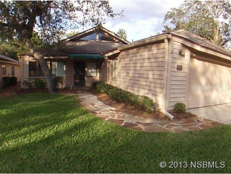 Turnberry model in St. Andrews Community in the Sugar Mill CC. Home has vaulted ceiling in living room-dining area. Kitchen has an abundance of cabinets with and eat-in area. The oversized garage offers space for two vehicles and storage. Home is a short walk to the community pool and the Association dues cover cutting the lawns/shrubs, maintaining the pool, common areas, roads, painting the home every six years as well as other benefits. ;Water: City