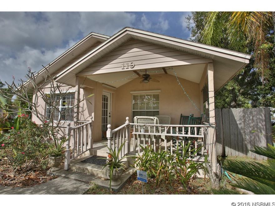 Under contract taking backups. Great opportunity to own a charming home by the river with adjoining lot, offering nearly an acre (122 x 220) of privacy surrounded by nature.  Both parcels are being sold together creating plenty of space for a pool, additional outbuildings and parking for boats, motor cycles and RV. Sit out on the front porch and enjoy the river breezeâ¦ or take a short walk to scenic Riverside Drive, Park and Boat launch area â Fishermanâs Paradise!!!Darling 2-bedroom cottage style house features original hard wood floors, remodeled kitchen, open living room & enclosed Florida Roomâ¦Access door to large screened in patio & laundry.Home also includes: updated electrical, Newer AC, Hot Water Heater & Plumbingâ¦ Water Filtration System, Security Lighting, Washer & Dryer, Storm Shutters, Newer Windows on Porch, Fenced Yard, Newer Shed with Electric & outside shower.Short drive to New Smyrna Beach and Flagler Avenue Shops & Restaurantsâ¦ ;Water: City