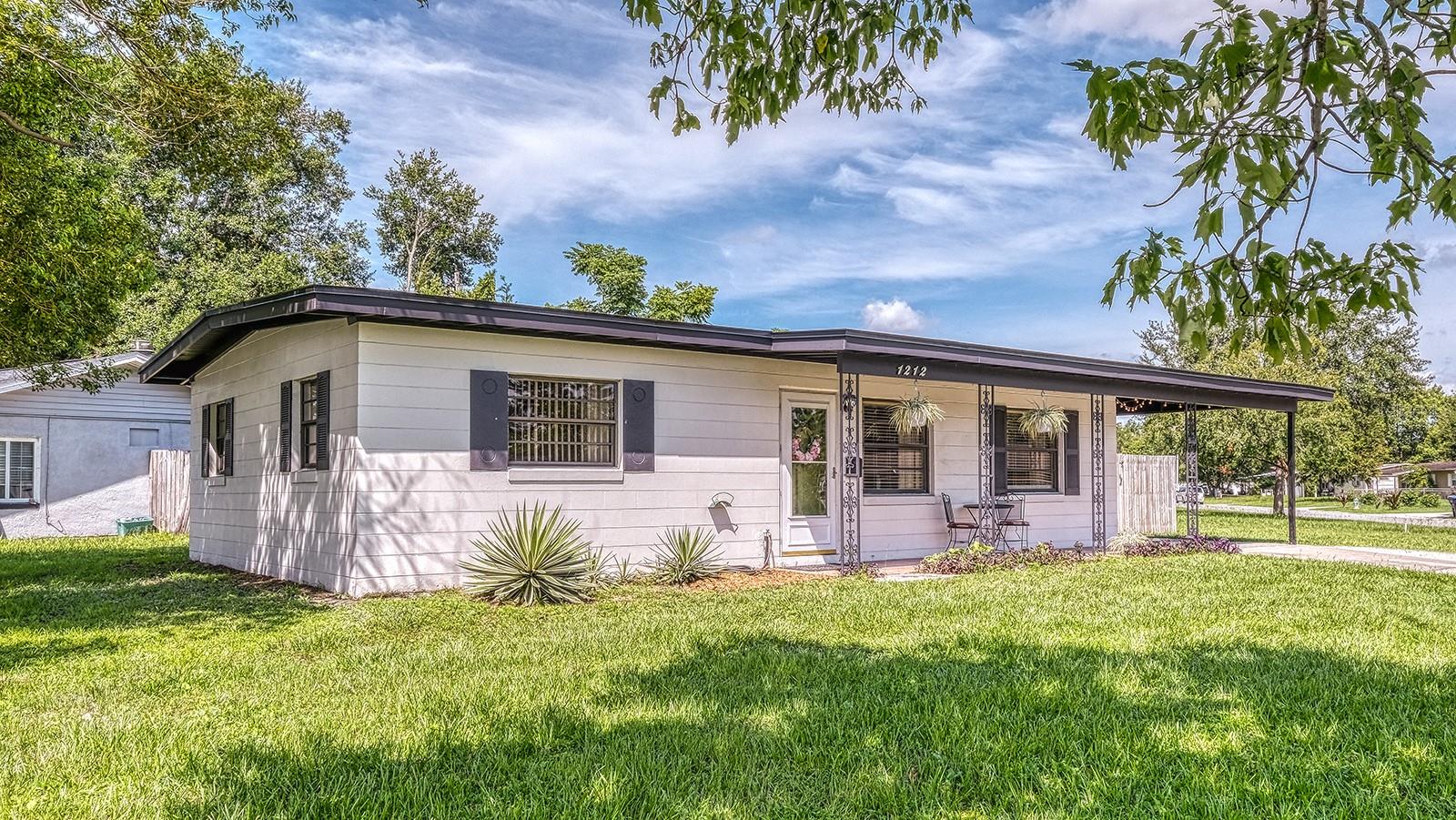 Rare Opportunity on a Huge Corner Lot – No HOA!
Welcome to Park Manor Estates! This beautifully updated 3-bedroom, 2-bath home sits on one of the largest corner lots in the neighborhood. With a new roof (2023), AC (2020) with recent maintenance, fresh interior paint, exterior painted in 2023, and luxury waterproof vinyl flooring throughout PLUS all appliances included—there’s no carpet here! The kitchen features refreshed cabinets, and the fully fenced backyard (2023) includes a powered workshop and like-new shed.
Additional highlights: natural gas furnace and water heater, Florida Room, and a laundry area that can easily be enclosed under air. The covered carport also offers extra storage space.
This is a great opportunity for first-time buyers or investors—perfect for anyone seeking Valencia or UCF. Live in it or rent it out for steady cash flow! Close to 408, 417, I-4, UCF, Valencia, Waterford Lakes, Avalon Park & more!