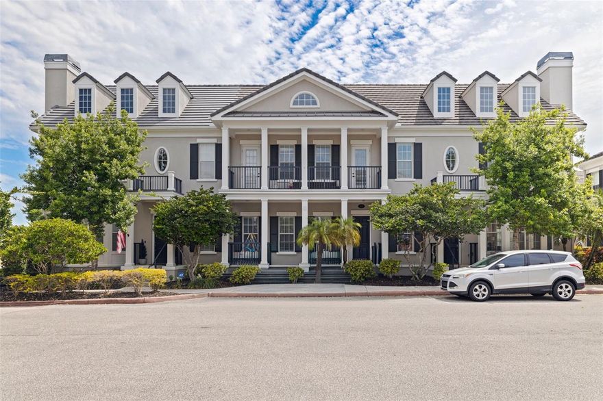 One or more photo(s) has been virtually staged. Where lifestyle meets luxury--discover upscale living in this spacious 4-bedroom, 3.5-bathroom townhome, offering 3,650 sq ft of modern coastal design and versatility—all just moments from dining, shopping, and major thoroughfares. Designed with flexibility and functionality in mind, the primary suite is conveniently located on the main level with spa-like bath and dual walk-in closets.  You’ll also enjoy an open-concept layout with coffered ceilings, abundant natural light, and upscale finishes throughout.  The chef-inspired kitchen includes stainless steel appliances, granite countertops, and a large island leading to and a private courtyard patio for outdoor relaxation and entertaining. The second level is a unique split plan with a junior ensuite, 3rd bedroom, full bath and lofted flex space perfect for work or play. The 4th bedroom with private stairwell is ideal for multi-generational living or your own creative studio. The oversized two-car garage provides added storage and convenience.  With easy access to all that Tampa Bay has to offer. Gulf Beaches, downtown nightlife, museums, Tampa International airport and Clearwater airport. This townhome delivers it all in a location that’s second to none. The community itself features well-manicured grounds, a beautiful community pool, a coastal modern clubhouse and state-of-the-art fitness center and miles of lakefront walking trails.