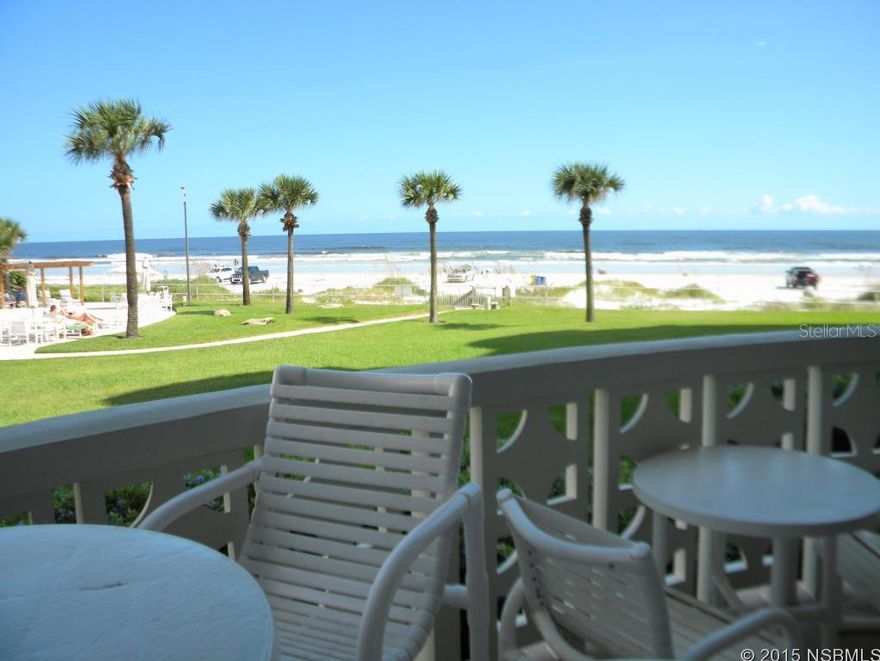 Spacious, End unit full of windows affording you spectacular views of the lush, green lawns, pool, shuffle board court, putting green, and Ocean.   Sold Furnished. ;LocationDescription: Condo ;Water: City