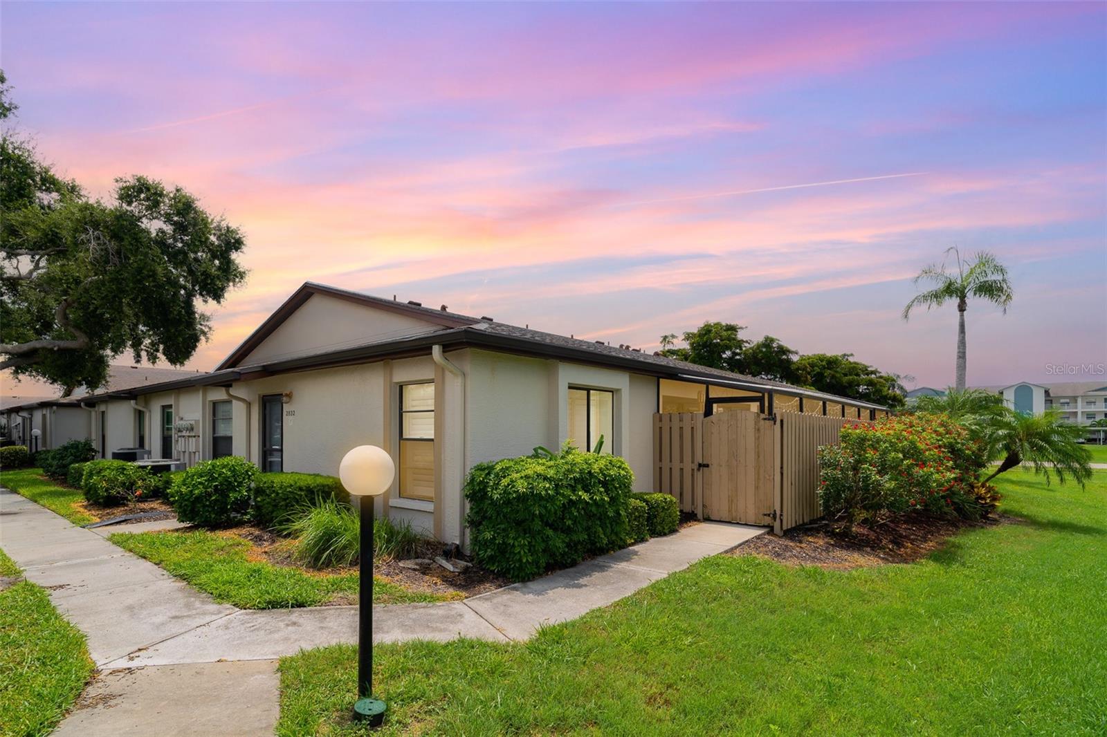 Welcome to this beautifully updated 2-bedroom, 2-bath villa in the desirable 55+ community of Country Village. With no one above you, this light and bright end unit offers privacy, peace, and stylish upgrades throughout.
Step into the custom kitchen featuring granite countertops, a built-in pantry, abundant drawers for storage, two lighted display cabinets, and a sleek, modern layout that opens to the dining and living areas—perfect for entertaining. The electrical system has been upgraded, including new lighting, switches, and outlets in the kitchen.
Both bathrooms have been tastefully renovated, and the spacious master suite offers a walk-in closet and a beautifully tiled walk-in shower. The guest bedroom includes a space-saving Murphy bed with built-in storage—ideal for guests or a multi-use room.
Enjoy easy-care living with waterproof vinyl plank flooring installed in 2023. Step through hurricane-resistant sliders to the expansive 23x7 tiled lanai—a perfect spot for relaxing year-round.
Country Village offers resort-style amenities, including a large heated pool, spa, and active clubhouse with a calendar full of social events. Ideally located near shopping, dining, medical facilities, G.T. Bray Park, and just minutes to Robinson Preserve, DeSoto National Memorial, and the white sand beaches of Anna Maria Island.
This is Florida living at its best—move-in ready and waiting for you!