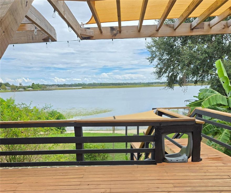 Modern Lakeside Sanctuary 

Nestled on the serene shores of one of Central Florida's most beautiful lakes, Lake Saunders, which allows skiing and boating , this stunning 4 bedroom 2.5 bathroom two-story home offers the perfect blend of modern luxury and relaxed, lakefront living sitting at the end of the cul de sac. You can have lakefront without the need for flood insurance! Located in Tavares, the "Seaplane City," this property is a haven for those who love water views, boating, and sunsets.

The home has impressive interior contemporary coastal design.  The exterior is updated with a fresh, neutral color palette.  The rear of the home is where it truly shines, featuring a massive  lanai and a spacious open deck that provides uninterrupted, panoramic views of the lake. A  brand new private dock extends over the water, offering direct access for your boat, jet skis, or simply to fish and enjoy the tranquil water. The playground for little ones is a beach like delight. The spa on the deck allows relaxation for the adults with a view. 

Step inside to discover a bright and airy open-concept layout where the family room, dining area, and gourmet kitchen flow seamlessly together, all oriented towards the breathtaking lake views.  The heart of the home features high ceilings, and views galore that flood the space with natural light, and elegant luxury vinyl plank (LVP) flooring that runs throughout the main living areas. This home has no carpet.

This home enjoys a premier location in Tavares, a vibrant city known for its seaplane base and chain of lakes. It's just minutes from downtown Tavares' restaurants, shops, and events, and offers easy access to major highways for a commute to Orlando (approx. 45 minutes) or other parts of Central Florida. It’s a paradise for outdoor enthusiasts, with endless opportunities for boating, fishing, and water sports right from your backyard.

This property is more than a house; it's a modern, low-maintenance lifestyle opportunity where every day feels like a vacation on the water.  This one is a must see.