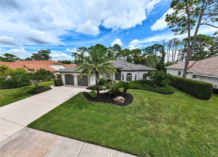 NEW PRICE — $895,000! Step inside this fully reimagined coastal-modern retreat in the gated community of Calusa Lakes, just minutes from Nokomis Beach. Every inch of this 4-bed, 2.5-bath, 2,578 sq ft home has been meticulously rebuilt with designer precision — creating a space that feels brand new, yet perfectly at home in its lush, established setting. The heart of the home opens to soaring ceilings, a sun-filled great room, and a chef’s kitchen wrapped in quartz, custom cabinetry, and high-end stainless appliances. Retreat to the luxurious primary suite with spa-style bath, soaking tub, and double walk-in closets. Walls of glass invite you to the screened lanai and heated pool, surrounded by tropical landscaping for total privacy — the ideal backdrop for morning coffee or sunset entertaining. Additional highlights include: full kitchen and bath remodels, new tile flooring throughout, new fixtures including pull-out faucets in all bathrooms, new fireplace, modern paint palette both inside and outside of the home, hurricane protection, an oversized 2-car garage, and meticulous landscaping. Low HOA and no CDD fees, flood zone X. Enjoy the peace of a guard-gated golf community with optional membership, quiet streets, and easy access to I-75, Sarasota, and Venice Island. Move-in ready, and priced to sell — this is Calusa Lakes living at its best. Schedule your private showing today.