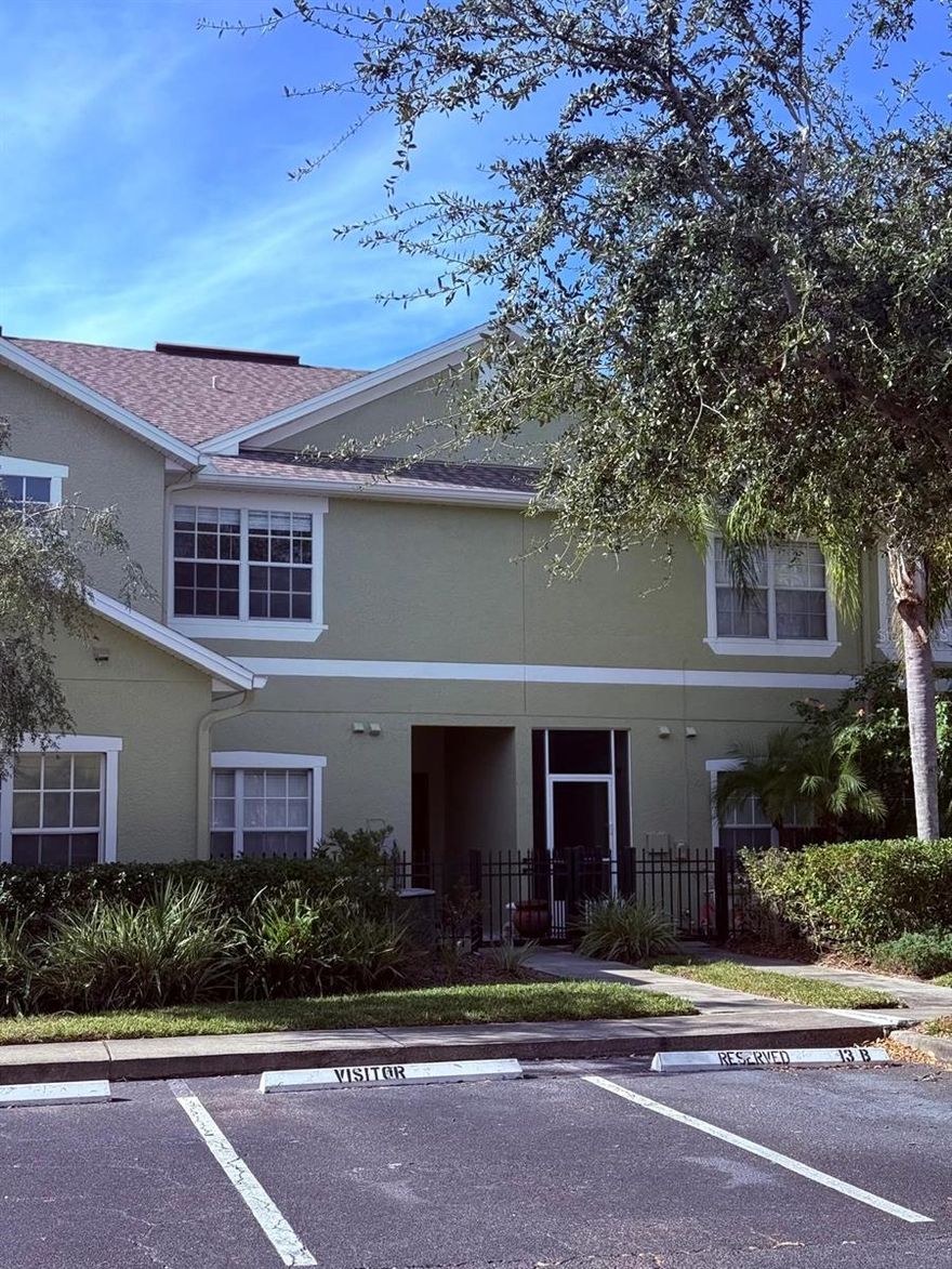Welcome home to this move-in-ready townhome in the heart of Riverview—located in the desirable Rivercrest Townhome community. You’ll love the inviting curb appeal, a gated courtyard entry, and reserved parking right outside your front door. Step inside to 1,328 sq ft of bright, two-story living featuring recessed lighting. The main floor offers a convenient half bath and an open kitchen with granite countertops that flows effortlessly into the living space—perfect for entertaining. A dedicated dining area by a large window fills the home with natural light, plus an under-stair nook provides smart, easy storage. Unwind after a long day on your covered, screened lanai while taking in the peaceful water view. Upstairs, you’ll find two spacious bedrooms and two full baths, including a relaxing primary suite with two closets and a large vanity with plenty of storage. Rivercrest residents enjoy a scenic fitness trail, two resort-style pools, a splash pad, and guest parking. And the location can’t be beat...just minutes to U.S. 301 for an easy commute and about 15 minutes to waterfront dining. Don’t miss your chance to own this Riverview gem!
