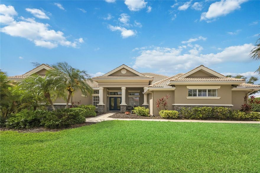 Welcome to one of the largest homes in the gated community of Heron Creek Golf and Country Club, which is the most sought out neighborhood in North Port.

This 6-bedroom 4 bath gem has a golf course view without being on a cart path, and a view of a beautiful pond with a fountain. Plenty of palm trees give this home a beautiful Florida feel to it. It is a perfect home for entertaining or for those who have a large family.

The oversized master suite connects to the outside pool. The master bath has two sinks, a large soaking tub, a separate commode area, and a Roman shower.

There is a large study just outside the Master suite and just inside the front door.

The main level has a living room, dining room and family room with a gas fireplace for cooler winter days.

There are three other bedrooms on the main level, including an in-law suite with a private bath, separate sitting room, and a separate entrance into the bath for pool use.

There are two large bedrooms on the second level with a private bath. One of the bedrooms has a walk-in closet.

There is a large gourmet kitchen with a large island and breakfast bar with seating for six, plus space for a kitchen table. The oven and microwave are brand new. The dishwasher and garbage disposal were replaced in 2025.

It has a large, heated pool with a built-in spa. It also has built-in bar with a sink and space for a small refrigerator and grill. The pool filter and heater are virtually new; installed in 2025. The pool cage is hurricane grade including the screens.

It has a three-car garage, and with the single door garage usable for a golf cart, which is allowed in this community. Moreover, the garage is finished with a built-in work bench, utility sink, closets and cabinets. There is ample storage.

It has been freshly painted inside and out, including the pool deck, driveway, and walkways.

There is a sound system throughout the house.

There are hurricane shutters that convey,

New hot water heater and near new HVAC systems. Ducts were cleaned 2025.

 

New carpets.

Heron Creek Towne Center is just outside the White Ibis Drive gate, which has a Publix, a UPS Store, a gym, restaurants and other stores for your convenience.