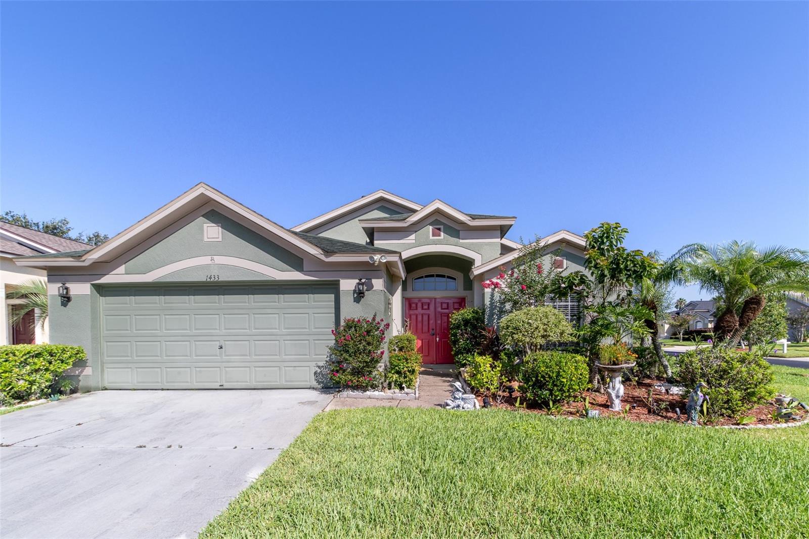 This stunning 3-bedroom, 2-bathroom residence includes a versatile flex room and sits on a spacious corner lot with a fully fenced yard, offering both privacy and plenty of space for outdoor fun. Enjoy Florida living year-round on the screened-in patio—an ideal spot for entertaining guests or unwinding with family without worrying about bugs.
Step inside to a bright, open floor plan designed for comfortable living and effortless entertaining. The living room is filled with natural light, creating a warm and inviting atmosphere. The chef’s kitchen features elegant granite countertops, stainless steel appliances, and abundant counter and storage space to inspire your culinary creations.
The generous primary bedroom boasts a luxurious en-suite bathroom complete with a large shower and dual sinks. Two additional bedrooms share a well-appointed full bathroom, perfect for family or guests.
Outside, the large backyard provides endless opportunities for barbecues, playtime, or simply relaxing in your private outdoor oasis.
Meadow Pointe is known for its serene surroundings, excellent amenities, and welcoming community atmosphere. Don’t miss your chance to own this beautiful home — schedule your showing today!