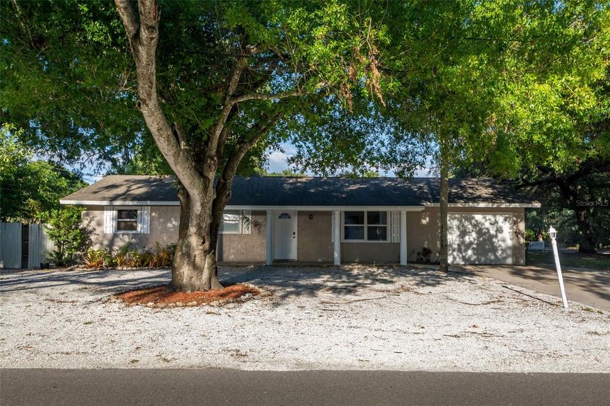 Discover a rare opportunity to own a move in ready home in the highly desirable Ringling Park neighborhood, right in the heart of Sarasota. Situated on an oversized corner lot beneath beautiful mature oak trees, this property offers exceptional outdoor space, privacy, and timeless curb appeal that is hard to find this close to downtown. Inside, the well maintained home features wood cabinetry, granite countertops, stainless steel appliances, and a flexible bonus room ideal for a home office, den, or additional living space. The single car garage, fully fenced yard, and easy care landscaping add both convenience and functionality. Enjoy an unbeatable location just blocks from downtown Sarasota and only 4 miles to St. Armands Circle, placing world class shopping, dining, entertainment, and beaches within easy reach. With no deed restrictions and a large corner lot, this property offers a rare combination of flexibility, charm, and location in one of Sarasota’s most convenient neighborhoods.