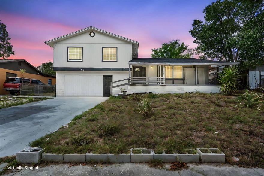 Located in the established Glenn Oaks neighborhood of Orlando, this 3-bedroom, 2-bath single-family home offers a solid opportunity for investors, renovators, or buyers looking to add value through updates and improvements. Situated on an approximately 0.23-acre lot within Orlando city limits, the property provides space, potential, and flexibility for a variety of renovation visions.

As you arrive, the home sits on a generously sized lot with an extended driveway and attached garage, offering both parking and storage options. The elevated front porch adds character and creates a welcoming entry point into the home.

Inside, the main living area flows toward the dining space and kitchen, providing a practical floor plan with multiple possibilities for redesign or modernization. The layout allows buyers to open spaces, update finishes, and create a more contemporary living environment.

The kitchen overlooks the backyard and features a functional footprint ready for customization. With renovation, this space could easily be transformed into a modern kitchen with expanded cabinetry, updated appliances, and improved workspace.

The home includes three bedrooms, including a primary bedroom with en-suite bathroom, while the additional bedrooms share a second full bath. With thoughtful updates, the bedrooms provide comfortable living space suitable for a primary residence, rental property, or long-term investment.

Sliding doors from the main living area lead to the large backyard, providing plenty of room for outdoor improvements such as landscaping, a patio area, or future outdoor living enhancements.

Additional features include central air conditioning, an attached garage, and an existing floor plan that offers flexibility for renovation. The property also benefits from no HOA, allowing for greater freedom when updating or improving the home.

Conveniently located near major roadways, shopping, dining, and everyday amenities, the home offers accessibility while still being positioned within an established residential neighborhood.

This property presents a great opportunity for buyers seeking an Orlando investment property, renovation project, or value-add home in a growing Central Florida market.

Schedule your private showing to explore the possibilities this property offers.