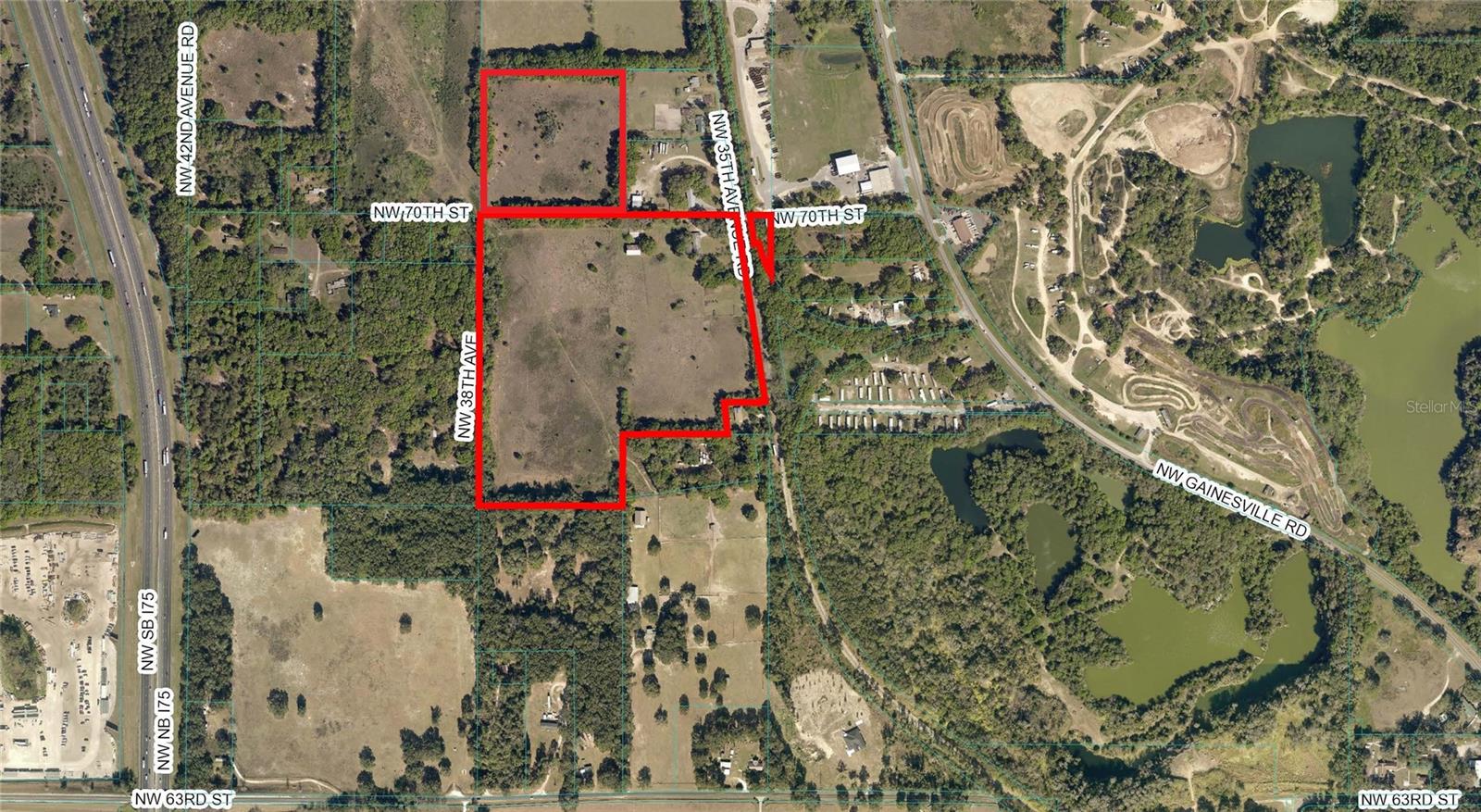 Two Parcels 43.71 Acres total, Land Use Commerce District. Property is located in close proximity to newly approved I75 interchange. Property is fully fenced 2X4/ field wire barbed across the top. Previously mined property, fully reclaimed and soil density tests available.