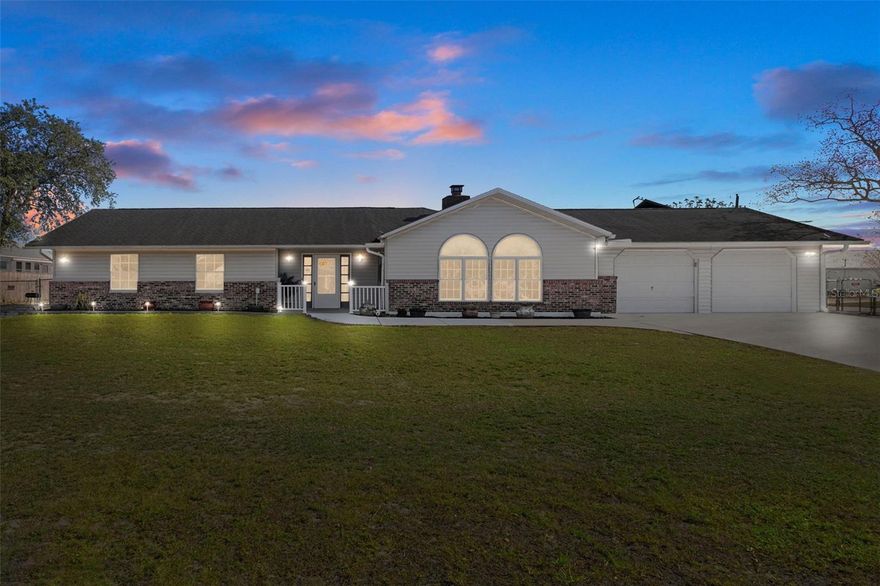 Spacious 3-bedroom, 2.5-bath home offering 2,109 sq ft (2,976 total sq ft) with an oversized 2-car garage and a saltwater pool, situated on a large fully fenced corner lot in a great location close to all conveniences. This freshly painted home features an updated eat-in kitchen with granite countertops, stainless steel appliances, ample cabinetry, and a large pantry, along with a separate formal dining room and a family room with a wood-burning fireplace with electric insert. Additional highlights include a flex room-  ideal for a living area, home office, or game room, smart thermostat, smart automated pool pump, 5-camera Arlo security system, new water softener with carbon filtration (2025), roof replaced in 2019, washer and dryer included, and easy show—call today to schedule your appointment!!!