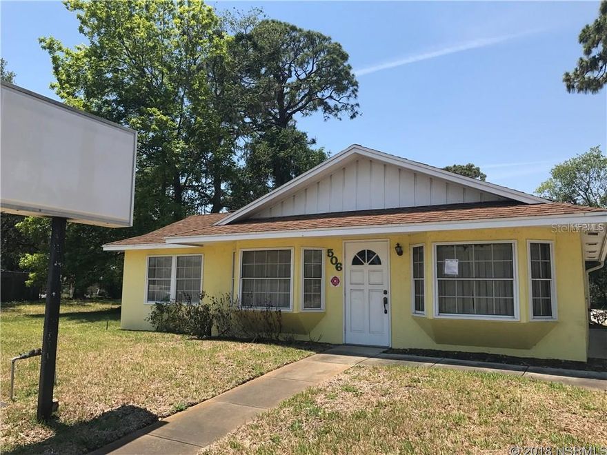 PRICE SLASHED FOR QUICK SALE!!! Ready to run your business? This place is MOVE IN READY! Front entrance, side entrance and two rear entrances. Easy to reconfigure lobby area to create more office space. Rear entrance leads into large office that could easily become the lobby area. Great Location for real estate office, insurance agency, accountant or any type of office use. High tech phone system is negotiable. High traffic visibility on Ridgewood/A!A. Owner will consider financing with 20% down. Owner will also consider leasing the property.