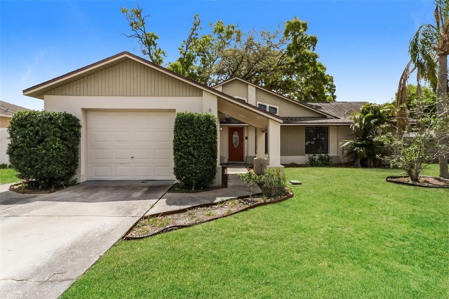 Charm and curb appeal abound for this Holiday home! Step inside into the well-appointed living room, positioned at the front of the home. Through the dining room you'll find the kitchen, which boasts stainless steel appliances, hard surface countertops, and ample storage. This split, ranch-style floorplan is rounded out by the primary suite and two secondary bedrooms. Enjoy your private, enclosed backyard all year long! Come and see for yourself the possibilities that this home has to offer!
