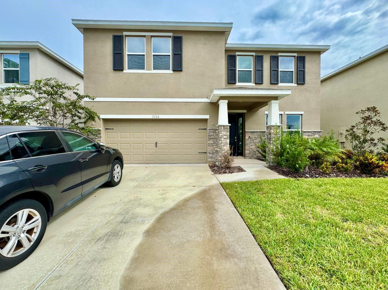 Welcome to this beautiful and practically brand new 4-bedroom, 2-bathroom home with a spacious 2-car garage and bonus flex room, nestled in the highly desirable Deerbrook community in Land O' Lakes. Featuring high ceilings and an open, airy floor plan, this home offers the perfect blend of comfort, style, and functionality. The chef-inspired kitchen is a true showstopper, boasting stainless steel appliances, stone countertops, an oversized island, and ample cabinetry ideal for both cooking and entertaining. Luxury finishes, ceramic tile in the main living areas, and plush carpeting in the bedrooms add warmth and elegance throughout. Retreat to the spacious primary suite, complete with a tray ceiling, large walk-in closet, and a private ensuite bathroom designed for relaxation. For your convenience, a washer and dryer are included. Step outside to your private, covered patio perfect for enjoying your morning coffee or entertaining guests. The community is conveniently located near major highways, top-rated schools, dining, shopping, and more. Trash service is included in the rent. Don't miss your chance to call this exceptional home yours, schedule a tour today! In addition to the advertised base rent, all residents are enrolled in the Resident Benefits Package (RBP) for $50.00/month which includes HVAC air filter delivery, credit building to help boost your credit score with timely rent payments, utility concierge service making utility connection a breeze during your move-in, and much more! More details upon application. Pets welcome, max 2, no aggressive breeds. Occupied and available 10/13/2025!