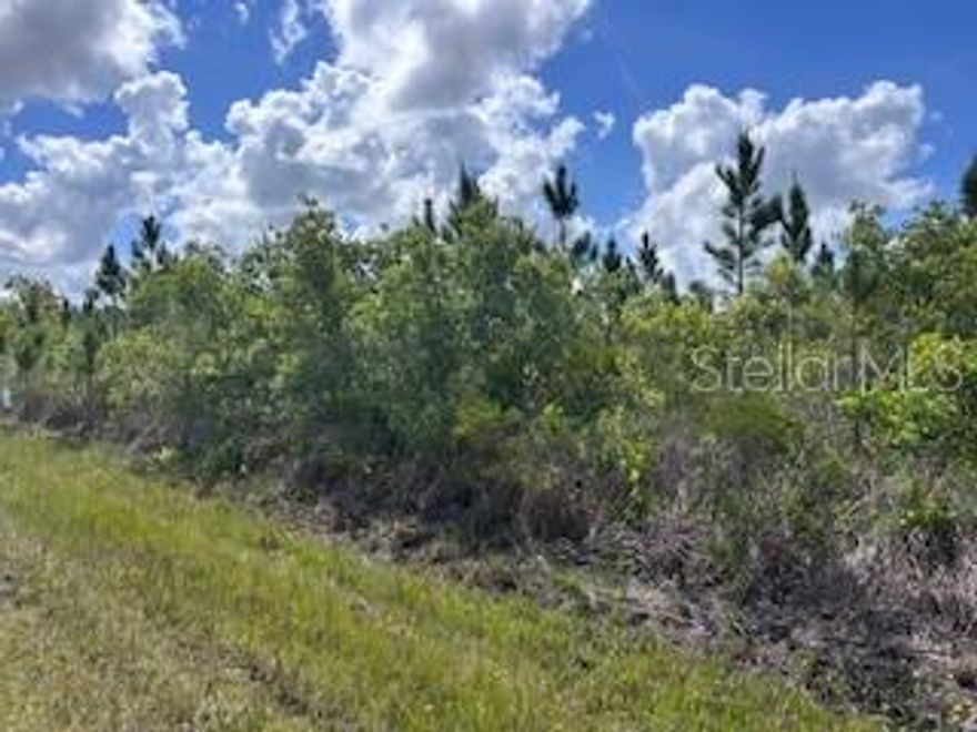 Each parcel in Indian Lake Estates has unique characteristics and deserves its own description. This 1/2-acre parcel is located in a "sweet spot" of Indian Lake Estates (informally, ILE). Keep winding south on Red Grange Boulevard past the clubhouse on your right and the road turns into Japonica Avenue, an undeveloped boulevard. This area is eligible for community water but you can dig a well, requires a septic tank, and electric is needed. ILE owns the area along Highway 630, which serves as a buffer, providing additional peace and quiet. The road is old asphalt with a green median to add a little drama and a feel of openness. This short block of 16 parcels instead of 24 is different from the rest of ILE and can lead to a stronger bond on the block. The roads are private, so drive your golf cart to the clubhouse for a round of golf, or to eat at one of the two restaurants in the neighborhood, or to sit at the lake and watch the sunset over the water. The fishing pier is there, along with a covered pavilion for picnics, a marina, and a private boat ramp. As you begin to plan your future in Florida, consider living a private life in this neighborhood of ILE. And, when you feel like socializing, the active community offers concerts, karaoke and trivia nights, weekly card games, bingo, movie nights, a book club, plus basketball, pickleball and tennis courts, just to name a few. Indian Lake Estates is a perfect balance of privacy and activity. Take a drive out to ILE and see if this is the one!