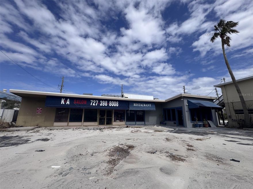 Under contract-accepting backup offers. Rare Investment Opportunity – Prime Beachside Retail Property LOT size 80 X 123 

An exceptional chance to acquire a small shopping center featuring two established storefronts, previously home to a popular French restaurant and a long-standing nail salon (operated for over 13-14 years).

This versatile property offers multiple possibilities:

Easily convert into one main business space

Redevelop to suit your vision – tear down and build new

Located directly across from renowned beaches, this location benefits from excellent foot traffic and high visibility.

Please note: The property flooded during last year's storms and is being sold AS-IS. Buyer to conduct their own due diligence.

Don’t miss this rare opportunity to own or develop in one of the most sought-after coastal areas!