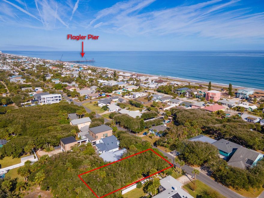 COVETED S. DAYTONA AVE BEACHSIDE LOT NO FLOOD AREA, X-ZONE. This residential lot is the perfect place to build your dream home in the best little beach town in Florida - Flagler Beach, where you can enjoy a relaxed lifestyle. Your lot is just a short 750 foot stroll east to to the ocean. The frontage on this lot faces east, 50 feet wide on the paved road (majority of Flagler Lots are 50 foot wide) Flagler Beach still retains its' Old Florida charm with one-of-a-kind shops and eateries - no chain restaurants or shops allowed here on the barrier island. The Pier, less than half a mile away, anchors the core "downtown" district where you can enjoy the beach boardwalk, stroll to window shop and refresh yourself in countless ways at small specialty spots for everything from coffee to ice cream, or go for full relaxation over a meal and drinks at the many fabulous privately owned restaurants here. Bicycles and golf carts are the preferred mode of transportation here, where the lifestyle is a casual as flip flops and swimsuits. Just over the bridge, Publix is just 1.9 miles away. Flagler Beach is the shortest distance from I-95 in the state at just 3 miles. Perfectly positioned between historic St Augustine and exciting Daytona Beach, take advantage of cultural excursions, ease of travel at Daytona's International Airport and dozens of beach parks, nature parks and trails for recreation. Why settle anywhere else when Flagler Beach offers so much! Call us for more information and assistance on everything from acquiring this lot to builder referrals.