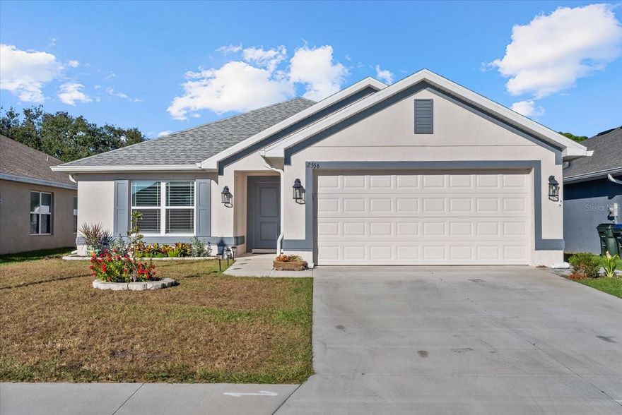 Welcome to the watercress cove community! PRICE REDUCED! Why wait on a new construction home when this home is move in ready and is stocked with ENDLESS UPGRADES waiting for you to enjoy. This home is 1,970 sqft with 3 beds and 2 baths and sits on ONE OF THE LARGER LOTS in the neighborhood. The home has stainless steal appliances and granite countertops. OVER $30K IN IMPROVEMENTS. Updates include RECESSED CAN LIGHTING IN EACH ROOM AS WELL AS UPGRADED LIGHT IN GARAGE, MASTER CLOSET AND GUEST BATHROOM. BUILT IN CABINETS IN MASTER BEDROOM THAT PROVIDES AMPLE STORAGE SPACE AS WELL AS ADDITIONAL CABINETS IN BOTH BATHROOMS. CEILING FANS IN ALL THREE BEDROOMS INCLUDING LIVING ROOM. KITCHEN BACKSPLASH, ADDED PANTRY AND CABINETS IN THE LAUNDRY ROOM, WASHER, DRYER, AND REFRIGERATOR INCLUDED, UPGRADED LIGHT FIXTURES IN DINING ROOMS AND UPGRADED CABINETRY HANDLES, GARAGE DOOR SYSTEM WITH TWO REMOTES, BERMUDA SHUTTERS ON ALL WINDOWS INCLUDING FRENCH DOORS, RAIN GUTTERS, SCREENED IN PORCH AND AN EXTENDED PATIO WITH PAVERS that walk along the side of the home that is perfect for entertaining. This home is the perfect blend of quietness while still being close to everything you need. The home is close by to WELLEN PARK, a BRAND NEW COSTCO, NORTH PORT AQUATIC CENTER and more! Don’t miss out on this incredible opportunity to own a move-in-ready home with exceptional upgrades in a thriving new community. Schedule your showing today.