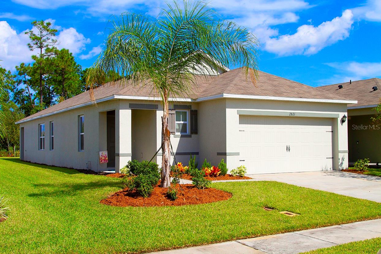 This home is located minutes to the BEACH. Come see this beautiful open floor plan, with 3 bedroom 2 bath. This home has a large kitchen with a family size island for gathering. you are going to love the new gorgeous luxury Vinyl Plank waterproof flooring throughout the house. The Split floor plan has a beautiful layout and has a large master bedroom, with walk-in closet. Also, generous sized guest bedrooms and closets. A great feature is the covered patio with no rear neighbors. 2 car garage with two remote controls. Indoor laundry room with washer and dryer. Low HOA fees of only $50 per month and community pool. This home is located just minutes from beautiful New Smyrna Beach. Coastal Woods community is perfectly nestled in the most popular beach town for Central Florida locals. Offering beach town living at a phenomenal value, the quaint downtown nearby offers shopping and dining on the famous Canal Street. Come and see this beautiful home, you are going to love it. Call today for your appointment. ;Water: City