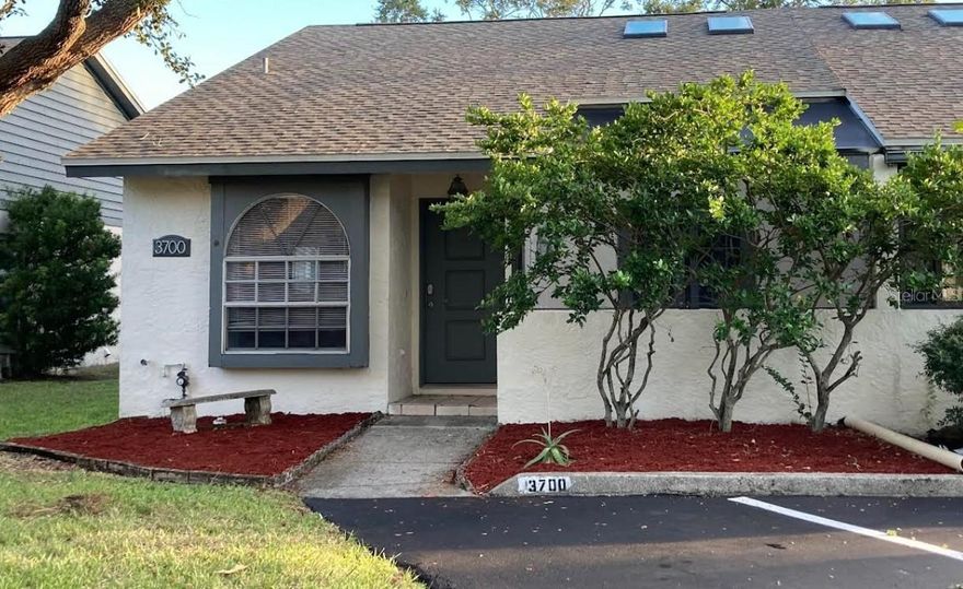 Welcome to this stunning and spacious condo perfectly located just minutes from shopping, dining, and Florida’s beautiful Gulf beaches. This well-maintained home offers 2 bedrooms and 2 full bathrooms, designed for both comfort and convenience.
The bright living and dining area is enhanced by two skylights, filling the space with natural light and creating an open, airy feel. Step out onto the screened front lanai—ideal for morning coffee or evening relaxation.
The kitchen is fully equipped with stainless steel appliances and provides great functionality. You’ll also appreciate the dedicated laundry room with washer and dryer hookups.
Out back, enjoy a serene water view from your private deck—a perfect spot for lounging or entertaining. The community features a sparkling pool for your enjoyment.