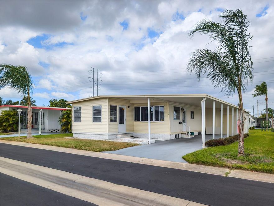 This beautifully maintained 2-bedroom, 2-bath double-wide home is located in the highly sought-after Tarpon Shores 55+ community, OVER 20 K SPENT IN IMPROVEMENTS !!! Where you own the land! The $40K share price is included in the list price and can be financed through the HOA. OVER 20K IN UPGRADES RECENTLY DONE TO PREPARE THE HOME FOR SALE! BEAUTIFUL KITCHEN. NEW PLUMBING! NEW FLOORS! HOME HAS CLEAN 4 POINT. *NO FLOOD OR WIND DAMAGE! * Enjoy a spacious 2-car carport with a long driveway that can accommodate up to 2vehicles. Lovely Washer and Dryer included . Roof over in tip top shape!  Experience true worry-free living with low maintenance fees that cover a comprehensive list of services: water, sewer, cable, internet, common grounds, yard & pool maintenance. Plus, benefit from the convenience of a full-time Office Manager and Property Manager on-site, dedicated to the community's smooth operation. Embrace the Tarpon Springs Lifestyle: Living in Tarpon Shores means embracing the rich culture and natural beauty of Tarpon Springs, a truly unique Gulf Coast city. Famous for its historic Sponge Docks, you can explore authentic Greek restaurants, charming boutiques, and witness sponge divers in action. Beyond the docks, Tarpon Springs offers: Pristine Beaches: A short drive to stunning Gulf beaches like Fred Howard Park Beach and Sunset Beach, perfect for swimming, sunbathing, and breathtaking sunsets. Outdoor Recreation: Enjoy boating, fishing, kayaking, and paddle boarding in the calm waters of the Gulf and its many bayous. The Pinellas Trail, a paved multi-use path, is also nearby for walking and biking enthusiasts. Cultural Attractions: Discover local art galleries, museums, and enjoy various festivals and events held throughout the year that celebrate the city's Greek heritage and vibrant community spirit.
