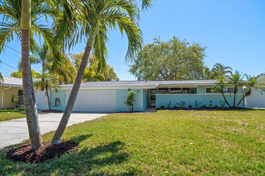 This stunning waterfront home, fully remodeled in 2025, offers direct access to the Intracoastal and Clearwater Pass!
Relax on your pool deck and enjoy breathtaking water views as dolphins and manatees pass by. With 2 spacious bedrooms, 2 full baths, and an
oversized 2-car garage, this home features an open floor plan with abundant natural light and expansive water views. Boaters will love the wide canal
with quick access to the Gulf in minutes! Inside, you'll find vaulted ceilings, porcelain tile flooring, and large windows that let in the sunshine. The
kitchen boasts solid wood cabinets, a quartz countertop, a breakfast bar, stainless steel appliances, and a large walk-in butler’s pantry. The pool area
is perfect for laid-back waterfront living. Additional updates include a new roof (2025), HVAC system with Halo UV light filtering, and windows replaced
in 2015. Located just minutes from Tampa Bay airports, downtown St. Petersburg, and beautiful beaches, this home is the perfect place to experience
waterfront living at its finest!