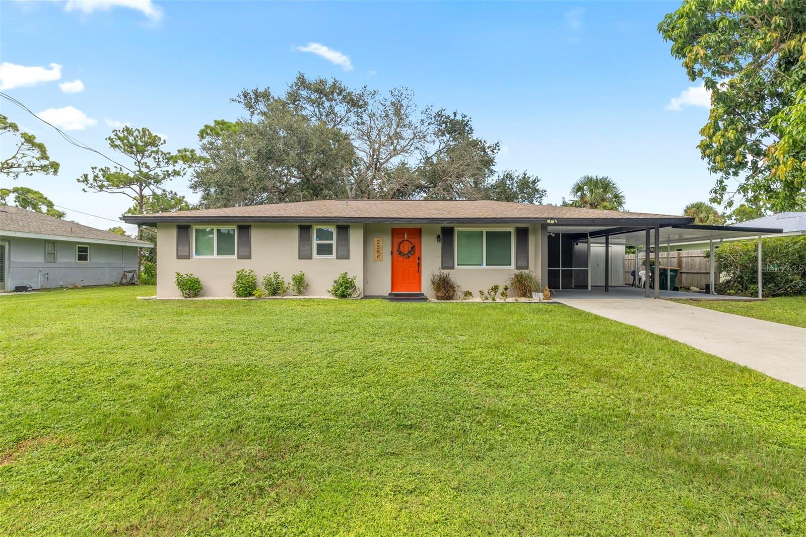 Welcome to 2586 Auburn Blvd – a beautifully fully furnished and updated bungalow offering the perfect blend of comfort, charm, and waterfront living. Nestled along a peaceful canal, this delightful home is ideal for those seeking a relaxed Florida lifestyle with modern touches.
Step inside to find a tastefully renovated interior featuring stylish finishes and a warm, inviting atmosphere. The home boasts a newer roof and new AC (2025), giving you peace of mind and energy efficiency for years to come. Whether you're enjoying quiet mornings on the back patio or launching a kayak from your own backyard, this canal-front property offers a unique connection to nature and the outdoors. Conveniently located close to shopping, dining, and only 30 minutes from the coast! Don’t miss your chance to own a piece of paradise in Port Charlotte.