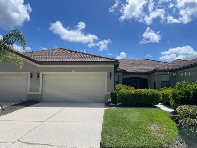 ANNUAL RENTAL. Two Bedroom, two Bath PLUS a Den available for Annual Rent in Venetian Falls. This home is light and bright with an open floor plan. Fully Furnished for your convenience, the den currently has a futon for overnight guests. The primary suite features a Queen sized bed, large walk-in closet and ensuite with dual sinks and a walk-in shower. The second bedroom has a Queen sized bed, beautiful decor and access to the bathroom that has a shower/ tub combo. This home is beautifully appointed down to the furniture on the enclosed lanai. Venetian Falls is an amenity rich gated community which allows residents access to a huge state of the art fitness facility, clubhouse for gathering, large heated lap pool with a spa, resistance pool, grill area, billiard room bocce ball, putting green and full time activities director. Conveniently located just a short drive to Jacaranda, US-41, I-75, local beaches and unlimited dining and shopping options. In addition to the monthly rent, a $35 monthly resident pet fee will be applied. Trash, Basic Cable, Internet, and Landscaping included in the rent. ***Venetian Falls is a 55+ Community***