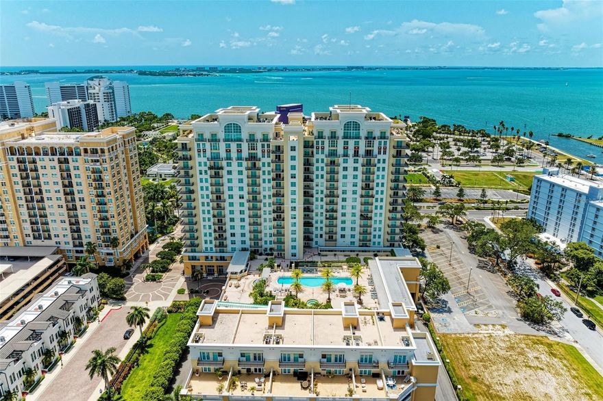 ***1-3 YEAR BALLOON, 30 YR AMORTIZATION, 5.25-5.5%, SELLER FINANCING @ $412,000.00**Welcome to Alinari, where contemporary luxury meets urban living in downtown Sarasota's sought after Rosemary District. This exquisite 2-bedroom, 2-bathroom split plan residence
is a haven of modern comfort, boasting new molding, fresh paint, and new luxury vinyl flooring throughout. Step into the well-appointed
living/dining area with recessed lighting throughout and 10' ceilings, creating an inviting ambiance. This light-filled space seamlessly connects to an expansive balcony with scenic
views of lush green spaces. Enjoy morning sun and afternoon shade, providing a tranquil escape from the city's bustle. The kitchen is a chef's delight, equipped with ample storage. It
effortlessly flows into the living area, allowing for seamless entertaining and a sense of spaciousness. The owner's suite is a private retreat, featuring an en-suite bathroom and a
spacious walk-in closet. The bathroom boasts a roomy dual sink vanity, a garden tub, and a separate walk-in shower for ultimate relaxation. Guest bedroom offers easy access to a
modern walk-in shower guest bathroom, providing comfort and privacy for your guests. Discover the Alinari lifestyle with 24-hour concierge services, secure covered parking, bike
storage, EV charging stations, and on-site guest suites for visitors. Alinari offers an exceptional array of amenities , including an 80-foot long heated resort-style swimming pool,
perfect for laps and leisure. Relax in the heated whirlpool spa or take advantage of the fully-equipped fitness room with aerobic and weight training equipment. After a workout, treat
yourself to the adjacent saunas and massage room. Socialize with your neighbors in the billiard/game room or host larger gatherings in the spacious club room. For book lovers, the
library provides a serene place to unwind and read. Enjoy movie nights in the theater with stadium seating, and reserve these amenities for your private events. Wine enthusiasts will
appreciate the temperature-controlled wine cellar, and business needs are catered to with two conference rooms, computers, a full-sized copier, and fax equipment, all with WiFi access
throughout the common areas. Embrace the pet-friendly atmosphere at Alinari, where your four-legged friends are warmly welcomed. The fully fenced green space is a perfect haven
for your furry companions, providing ample room to frolic and enjoy the outdoors safely. ** Nestled adjacent to The Bay, this residence offers a rare opportunity to experience the
beauty of this signature public park along Sarasota Bay. Imagine having 53 acres of lush greenery and waterfront views as your extended backyard, providing a tranquil and
picturesque setting for daily relaxation and enjoyment. The location is unbeatable, with dining, entertainment, shopping, and the waterfront just a short walk away.
Experience the vibrant Sarasota Cultural District, with downtown, St. Armand's Circle, Lido and Siesta Key beaches, restaurants, shops, galleries, and theaters. Make Alinari your
sanctuary of sophistication and convenience, where modern amenities and open spaces meet the heartbeat of the city.