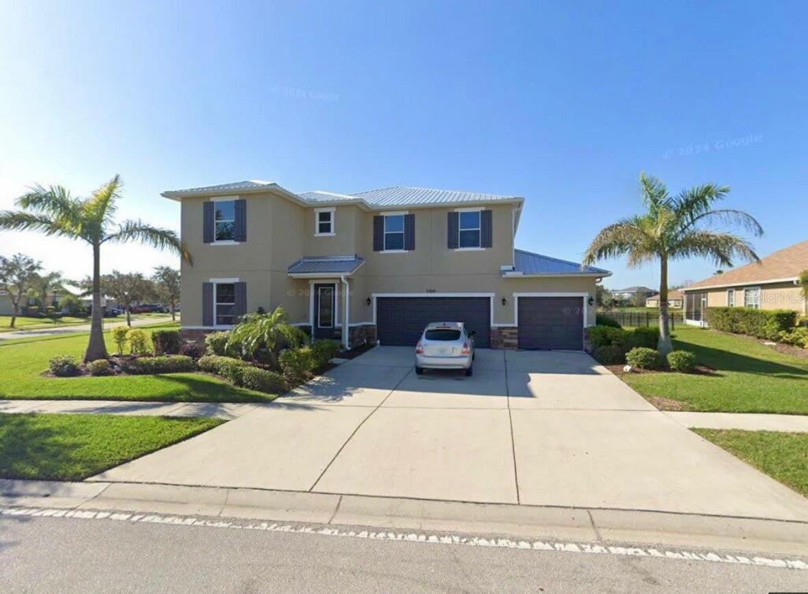 Experience the perfect blend of style, comfort, and functionality in this beautifully updated 5-bedroom, 4.5-bath contemporary home, ideally situated in the desirable community of Harbour Isles. Designed with versatility in mind, the spacious layout includes a first-floor bedroom with a private en-suite bath, ideal for guests or a home office. Every detail has been thoughtfully upgraded, including a 2022 metal roof, dual A/C units (2019 and 2022), and a complete lanai rescreen for enhanced outdoor living. The modernized kitchen features sleek new countertops, an upgraded disposal, and fresh, stylish finishes that make it both inviting and practical. The master suite is a true retreat, showcasing luxury vinyl plank flooring and a spa-like ambiance, while the upstairs offers brand-new carpet and generous living space for the entire family. Additional recent improvements include a new pool motor and filtration system, a reclaimed water irrigation system, a whole-house water softener, two bathrooms equipped with bidet hookups, a 2025-installed hot water heater, fresh interior paint throughout, and all-new smoke detectors for added peace of mind. With professional photos coming soon, this stunning home is a rare find that offers refined living in one of the area's most sought-after communities.