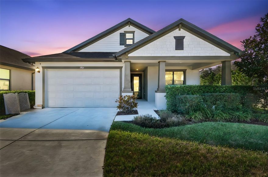 Tucked within a gated community, this home welcomes you with a sense of peace and privacy from the moment you arrive. Thoughtfully designed and lovingly maintained, this 4-bedroom, 2-bath residence offers comfort, warmth, and ease in every space—a place where everyday moments feel meaningful.
Wide luxury vinyl plank flooring flows effortlessly from room to room, while tile bathrooms and crown molding throughout add a timeless, finished touch. At the heart of the home, the kitchen invites connection, featuring quartz countertops, GE Cafe stainless steel appliances, and a gas range—perfect for morning coffee, shared meals, and conversations that linger.
The primary suite offers a calming retreat at the end of the day, complete with a custom California Closet that brings ease and organization to your daily routine. In the living room, an electric fireplace creates a soft, welcoming glow—ideal for quiet evenings or gathering with those you love.
The extra-wide garage with an 8-foot door is designed for modern living, featuring a Stage 2 Ford Fast Charger, compatible with electric vehicles using the proper attachment. Step outside and imagine relaxed evenings spent grilling and entertaining, with a gas hookup already in place and pre-plumbed for a future outdoor kitchen, ready when you are. The home backs to a community drainage pond that fills during certain times of the year, creating a sense of openness and privacy with no direct rear neighbors.
Perfectly positioned, this home offers easy access to MacDill Air Force Base, I-4, I-75, shopping, dining, and everyday conveniences, while Tampa’s downtown attractions and beautiful beaches are just a drive away. With solar panels and a transferable warranty, this home provides not only beauty, but peace of mind through lower electric bills and thoughtful efficiency.
Meticulously cared for and truly move-in ready, this isn’t just a house—it’s a place to settle in, feel at home, and begin your next chapter.