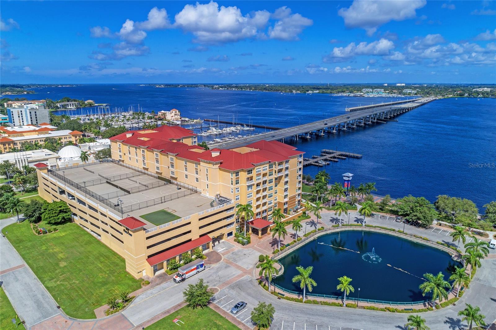 ANNUAL UNFURNISHED LUXURY CONDO. AVAILABLE FOR IMMEDIATE MOVE IN. ONE SMALL PET ALLOWED AT OWNER'S DISCRETION. COME LIVE WHERE THE RIVER MEETS DOWNTOWN IN THE PROMENADE AT RIVER WALK. AMENITIES GALORE FILL THIS BUILDING INCLUDING HEATED POOL AND SPA, HUGE FITNESS CENTER, MOVIE THEATER, ACTIVITY ROOM WITH FULL KITCHEN, CLIMATE CONTROLLED STORAGE FACILITY, TENNIS, BASKETBALL, AND PICKLE BALL COURTS, SECURED & ASSIGNED, COVERED PARKING AND GUEST SUITES. THIS CONDO IS LOCATED ON THE 3RD FLOOR AND HAS TREMENDOUS VIEWS OF DOWNTOWN BRADENTON, THE RIVERWALK AND THE MANATEE RIVER. HAVE BREAKFAST AS YOU WATCH DOLPHINS FROLIC IN THE RIVER. VACATION LIVING AT ITS FINEST! RENT INCLUDES WATER, GARBAGE, SEWER AND CABLE.
