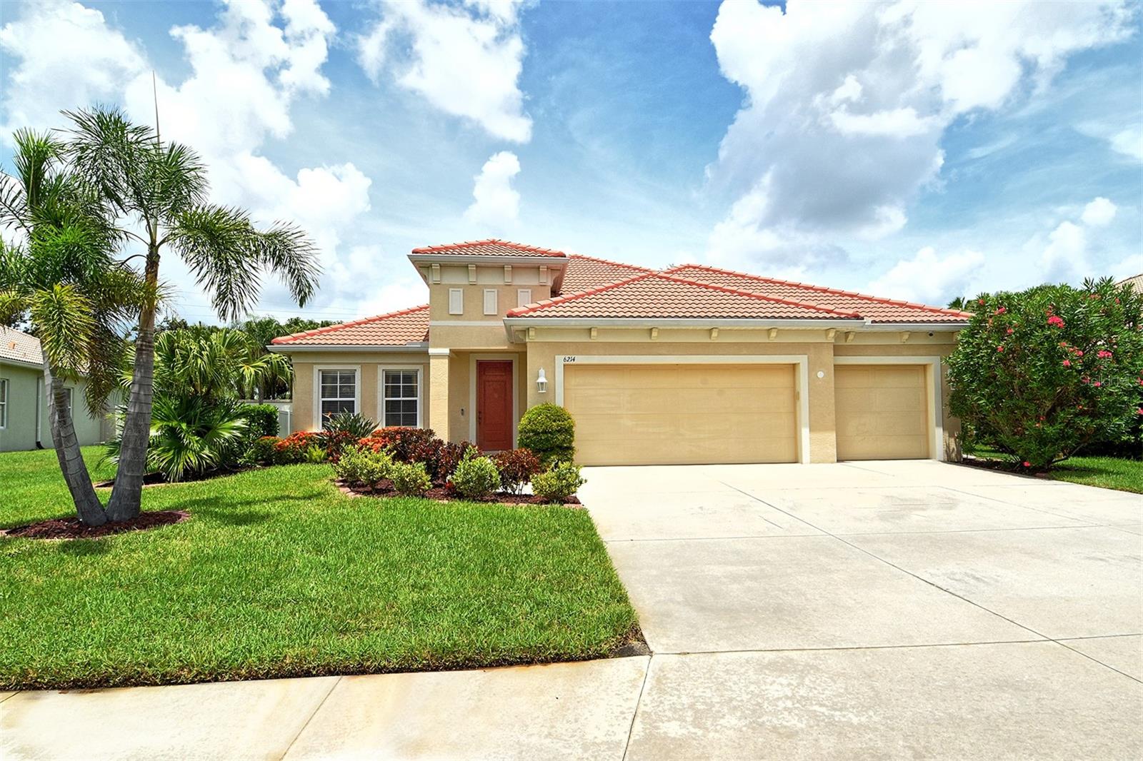 Welcome to this spacious 4 bedroom/ 3 bath home located in the desirable gated and secure community of Mandalay. The home features an open floor plan centered around a gourmet kitchen with breakfast bar, granite countertops and stainless-steel appliances. Two large entertainment rooms open from triple sliding doors onto a large screened patio and landscaped oasis. Â A split floor plan offers a guest room and upgraded bath with step-in shower on the opposite side of the master suite for added privacy. Upgrades include tray ceilings, crown molding, recessed lighting and new appliances and HVAC system. The home also has a wireless security system, full home surge protector and cost effective pond servicing irrigation system. The 3-car garage offers extra storage space with built-in cabinets, epoxy floor and pull down steps that also lead to extra storage space. This amazing home is located a short distance from all of the amenities the Sarasota/Bradenton area has to offer. Minutes to the downtown areas to enjoy fine dining, the arts district, theater and museums. A short drive to University Town Center for unlimited shopping and entertainment. You can also easily entertain friends and family at our world famous beaches located along the Gulf shore. Schedule your showing today.
