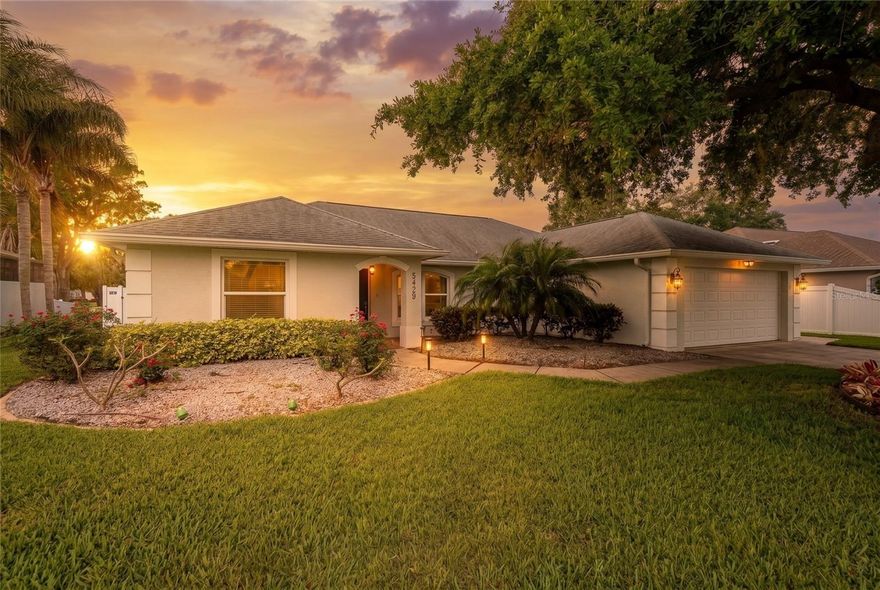 Welcome to this lovingly cared-for 3-bedroom, 2-bathroom home in the heart of Port Orange with NO HOA restrictions and natural GAS in the desirable Vineyards neighborhood. Situated on almost a quarter acre, serene lot with stunning golf course and water views. This move-in-ready gem features a hurricane-rated quadruple sliding door that opens to a paver patio perfect for relaxing or entertaining under the shade of an electric retractable awning.
Inside, you'll find a spacious split floor plan with generously sized bedrooms and an open layout. The kitchen is fully updated and boasts granite countertops, stainless steel appliances, and ample cabinetry. The living room showcases new luxury vinyl plank (LVP) flooring, adding both style and durability. Both the bathrooms have been completely renovated with modern finishes.
Enjoy peace of mind with numerous upgrades, including a 2023 tankless water heater, a 2023 Generac GENERATOR, NEW WINDOWS installed in 2020, and a roof that's only 6 years old. The home also includes gutters with leaf filters and a FULLY FENCED backyard with a meticulously maintained lawn which is ideal for kids, pets, or simply soaking up the Florida sunshine.
This home offers the perfect blend of comfort, style, and functionality in a prime location. schedule your private showing today and experience the Florida lifestyle this property has to offer.