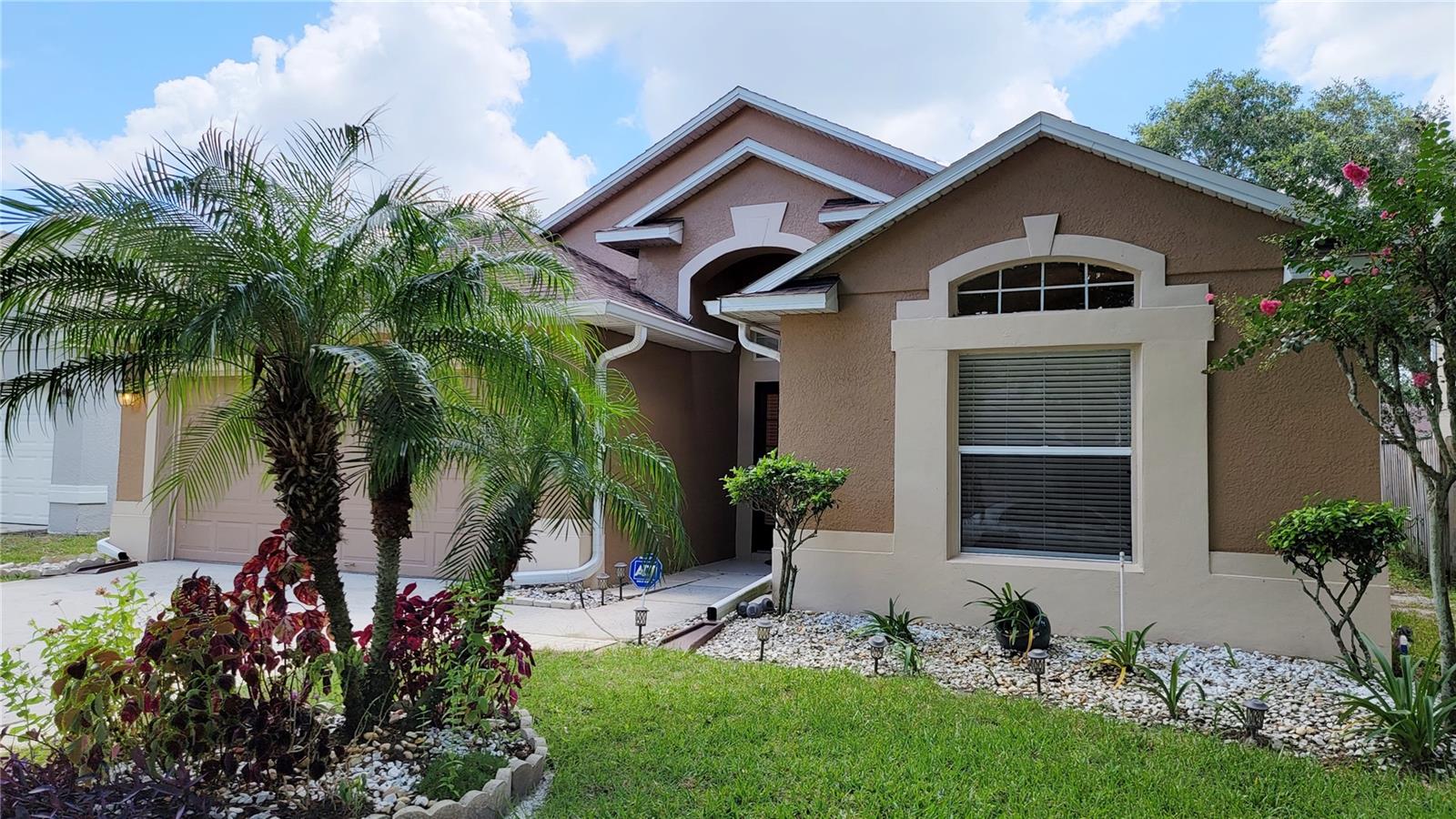 POOL HOME - Beautiful 4 bedroom 2 bath home located in the desirable Falcon Trace community. This one-story home has everything you can ask for formal dining and family room combo, kitchen with breakfast nook; master bedroom suite with a walking closet and a bathroom with double sinks, garden tub, and separate shower, 3 more bedrooms and a shared bathroom. After work, you can relax in your own enclosed pool area (pool maintenance included). Close to shopping center, great restaurants, and an easy commute. Evaluation criteria for prospective tenants: - No Evictions - No Sex Offenders - Credit score minimum 630 - Income to rent 3 times minimum - 1 small pet might be considered