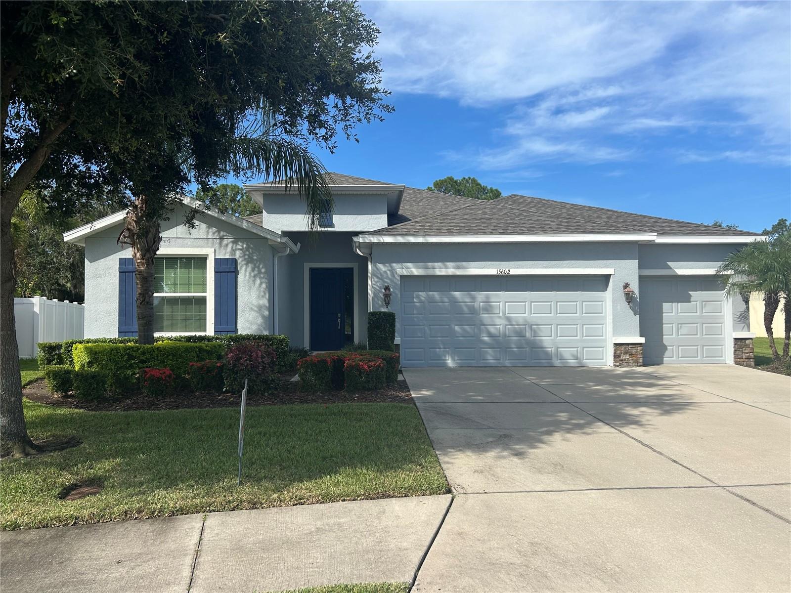 Fabulous, gated community with resort style community center, huge pool, clubhouse, fitness center, playground, volleyball court and soccer field. Located in an A-rated school district and walking district to Gene Witt Elementary. This young home is located across the street from the community center and situated on a premium preserve lot. The home has been built with every builder upgrade including diagonal tile in all the main living areas, top of the line stainless steel appliances and fixtures, newer top load washer and dryer plus laundry room cabinets, ceramic tile showers, granite counter-tops throughout and 15 seer A/C system. New carpets and pad in all bedrooms. New interior paint including ceilings, walls and garage. Garage sink.