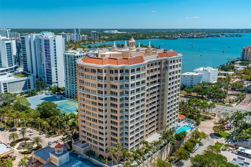 One or more photo(s) has been virtually staged. The Tower Residences at The Ritz-Carlton offer a luxury lifestyle guaranteeing world-class signature service and amenities on the Bay in culturally rich downtown Sarasota. The Tower Residence 905 is one of the most sought-after and rarely available three plus bedroom, four bath, private corner Tower Residence. The floor plan lives like a single family home and offers beautiful bay and panoramic vistas from every room in the Residence along with two spacious terraces. Owners enjoy an opulent lifestyle with signature service provided by the Ladies and Gentlemen of The Ritz-Carlton including concierge, 24-hour in Residence dining and VIP status at all Ritz-Carlton Hotels around the world. Building amenities include a fully equipped fitness center, massage room, steam shower, outdoor heated resort style pool and spa, private home theatre and two elegantly appointed social and recreational rooms. Known as the “cultural capital of Florida” Sarasota boasts the finest offerings in theatre, opera, ballet, symphony and art with fine dining and shopping within walking distance. Nearby are picturesque beaches, marina, Selby Botanical Gardens, and Mote Marine Laboratory and Aquarium. LUXURY KNOWS NO LIMITS.