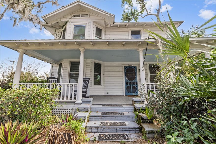 Welcome to this charming historic home in the heart of Downtown Dade City. Built in 1915 and set on a large corner lot along a picturesque red brick road, this property combines timeless character with thoughtful modern updates.
Inside, you’ll find original details such as pinewood floors, crown molding, oversized baseboards, glass-paned doors, and a double brick fireplace, all complemented by updated systems and finishes throughout. The kitchen features stainless steel appliances, granite countertops, custom backsplash, updated hardware, and a vented range hood.  Additionally, all three bathrooms have been refreshed with contemporary fixtures.
One of the standout features of this home is the backyard, complete with a beautiful in-ground pool. There’s plenty of space to entertain, relax, host gatherings, or simply enjoy the outdoors in your private retreat.
Recent upgrades include newer windows, AC ductwork, a pool pump, and a new roof in 2024, giving the next owner peace of mind.
This home is currently operating as a successful short-term rental and can be sold fully furnished, offering a turnkey opportunity for investors or buyers. Whether you continue the rental operation or enjoy it as your primary residence, the flexibility is unmatched.
Located just steps from Downtown Dade City, you’ll have easy access to shops, dining, parks, and local events, all while enjoying the charm of a quiet, historic neighborhood.