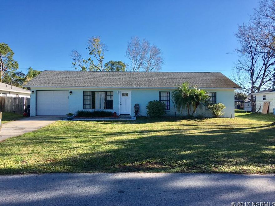 Wow, so close to the beach, river, boat launch and shops. This 3 bedroom 2 bath concrete block home is ready for you. 30 year architectural roof installed 2010, new shaker solid wood soft closing cabinets 2014, custom concrete counters, new refrigerator 2014, the list goes on. And PLENTY of room for your pool! Don't delay ! ;Water: City