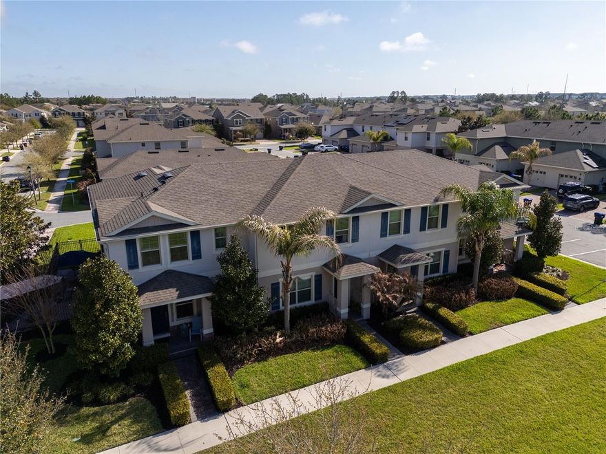 Welcome to this beautiful corner-unit Sandhill townhome located in the highly desirable Waterleigh community in Winter Garden. Offering approximately 1,816 sq ft of well-designed living space, this home features 4 bedrooms, 2.5 bathrooms, a private garage, and modern smart-home technology.
Positioned in a premium location with no neighbors in front, the property enjoys peaceful lake views and open green space, creating a serene and private setting rarely found in townhome living.
As a desirable corner unit, the home also includes a private paver courtyard, providing the perfect outdoor space for BBQs, relaxing evenings, pets, or kids' playtime, combining the convenience of townhome living with the benefit of a yard.
The open-concept floor plan offers a bright and inviting living area that flows seamlessly into the gourmet kitchen and dining space, ideal for entertaining or everyday living.
Upstairs, the original loft has been thoughtfully converted into an additional bedroom, maximizing functionality and offering extra space for guests, a home office, or a growing family.
Residents of Waterleigh enjoy resort-style amenities, scenic lakes, walking trails, parks, playgrounds, and convenient access to shopping, dining, and major highways.