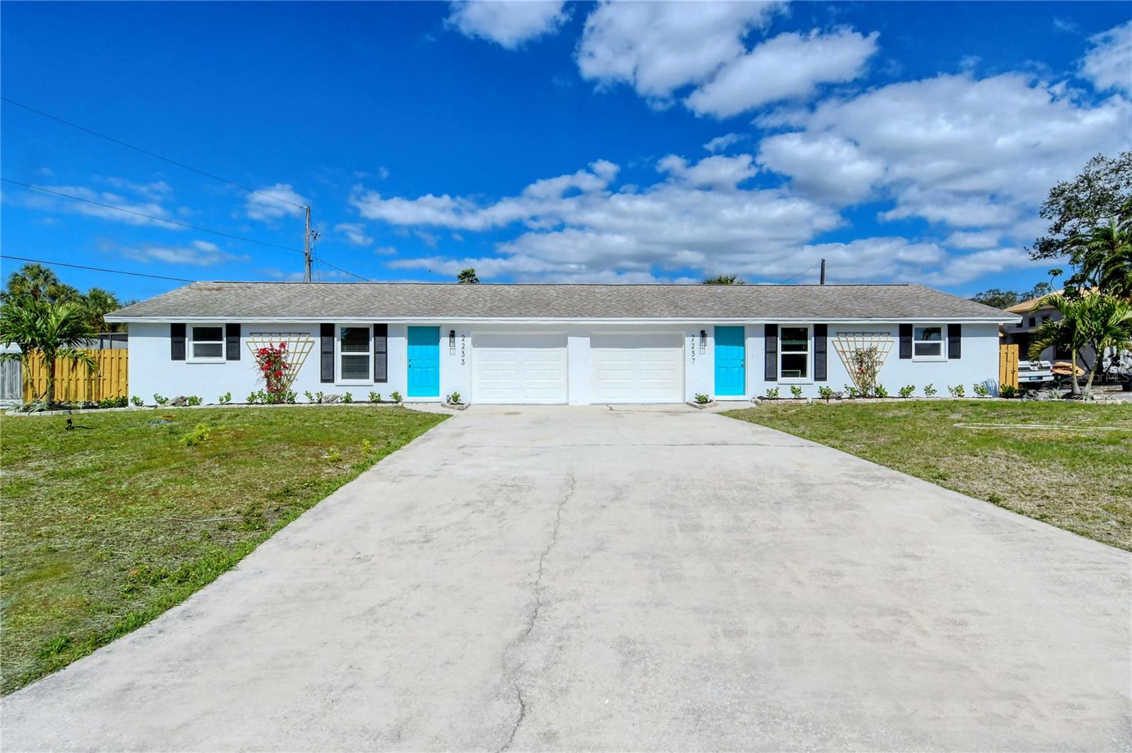 Discover Your Dream Property: A Beautifully Remodeled Duplex in the Heart of Phillippi Gardens! Nestled on a peaceful side street, this stunning duplex is just a short stroll from the world-renowned Siesta Key Beach. Each of the two spacious units boasts 2 cozy bedrooms and 1.5 modern bathrooms, perfect for comfortable living. Step outside to enjoy your own private oasis—complete with privacy fencing, a charming patio, a relaxing lanai, and lush backyards designed for unwinding or entertaining.
Inside, you’ll find fresh updates throughout: sleek new flooring, stylishly renovated kitchens, and refreshed bathrooms, all equipped with brand-new appliances, including washers and dryers for ultimate convenience. Plus, each unit comes with its own attached one-car garage—a rare bonus! Whether you’re looking for a smart investment or a place to call home, this duplex delivers endless possibilities. Live in one side year-round or seasonally while renting out the other for impressive income potential through annual leases or Airbnb. No HOA or CDD Fees! Perfectly positioned just minutes from US 41, you’ll have easy access to a variety of shops, delicious restaurants, and all the vibrant amenities in Sarasota. * Duplex had NO interior flooding due to 2024 storms. This is more than a property—it’s a golden opportunity waiting for you to seize! Don’t miss out on this rare gem!